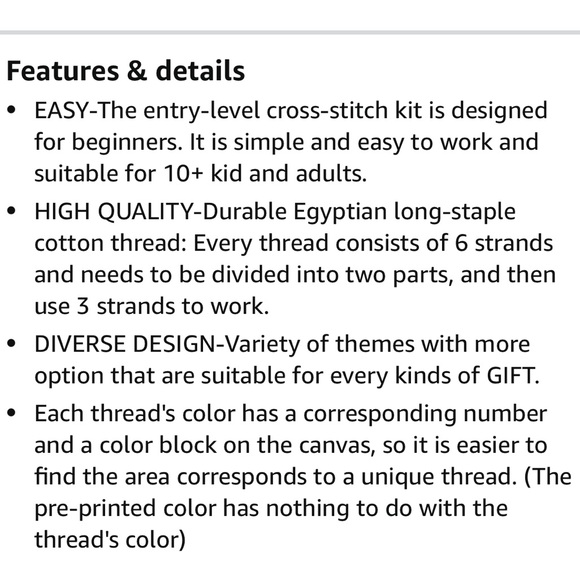 ✨NEW✨Elephant Cross Stitch Embroidery Kit - Picture 2 of 11